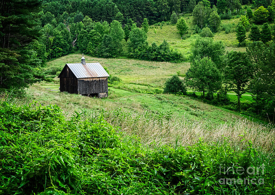 Farm Photograph - Barn Pomfret Vermont by Edward Fielding