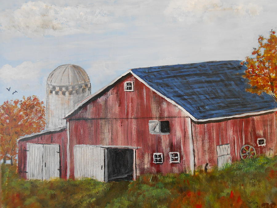 Barn Revisited Painting by Brian Peterson