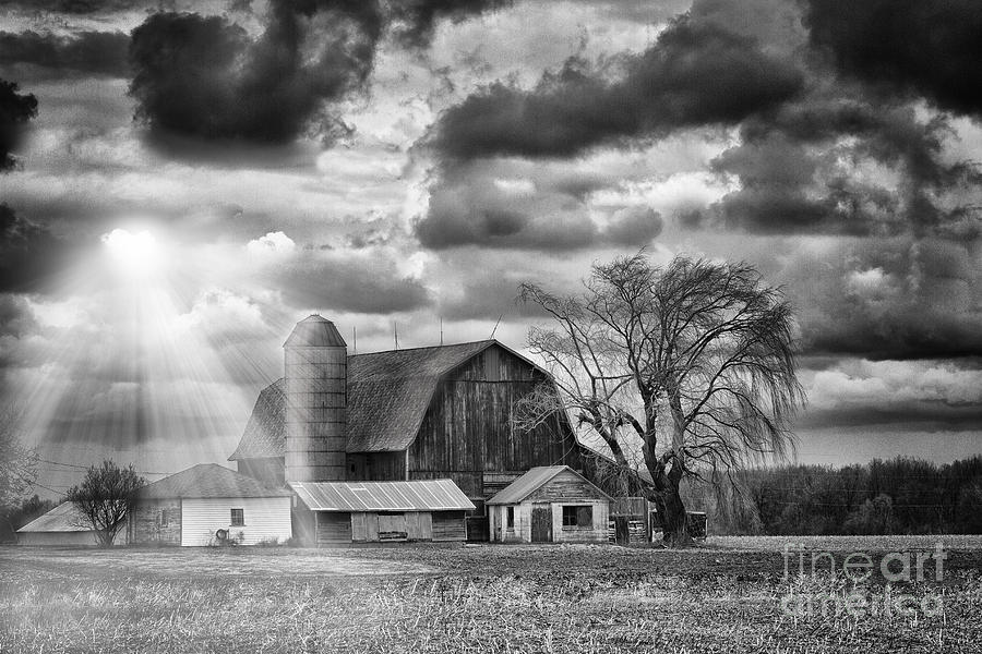 Barn Sunset Black And White Photograph By Todd Bielby Fine Art America 4599