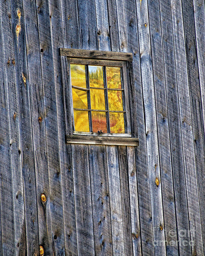 Barn Window Reflection Photograph by Timothy Flanigan