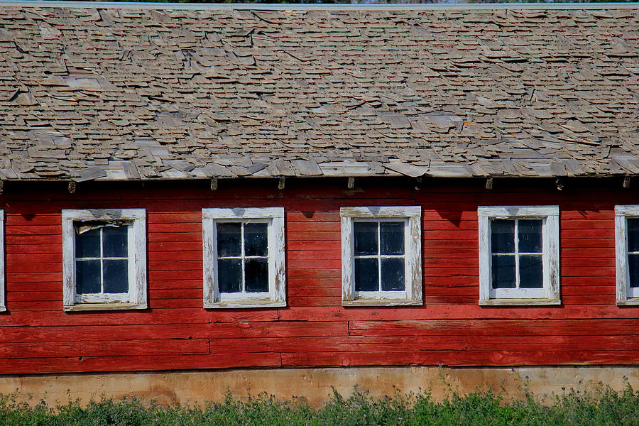 Barn Windows Photograph by Trent Mallett