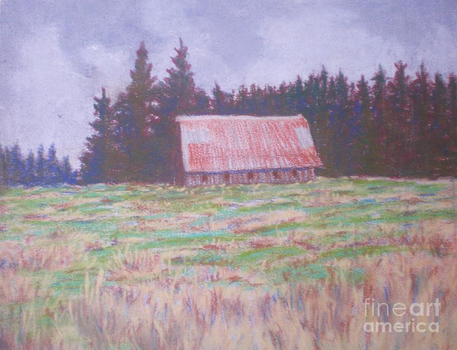 Barn With A Rusty Roof Painting By Suzanne Mckay