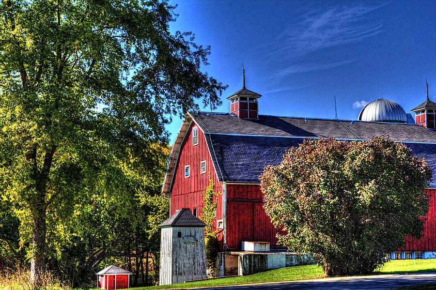 Barn with Out-Sheds Brunner Family Farm Photograph by Roger Passman