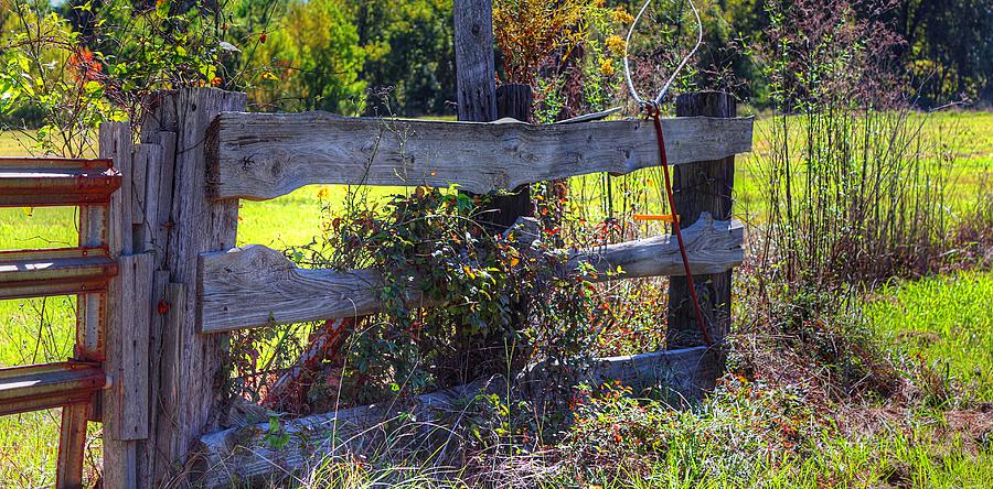 Barn Wooden Fence  Photograph by Ester McGuire