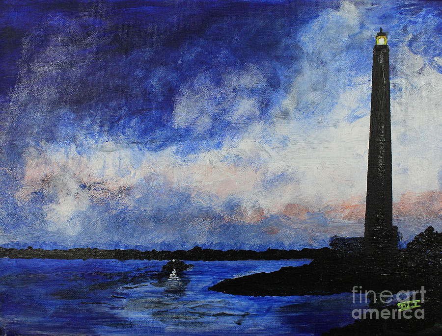 Barnegat Lighthouse Painting by David Jackson