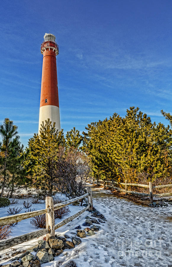 Barnegat Lighthouse in Winter Photograph by Lee Dos Santos