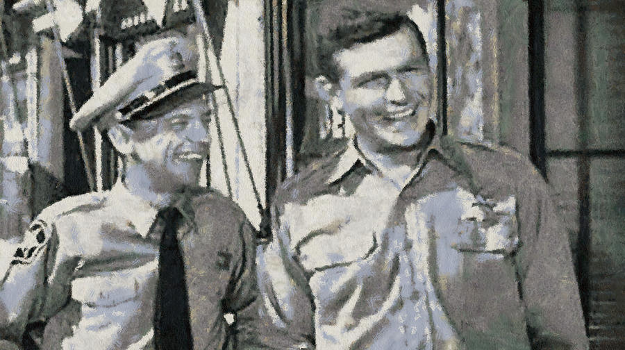 Barney Fife and Andy Taylor Photograph by Paulette B Wright