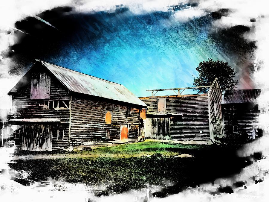 Barns B Digital Art By John Delong - Fine Art America