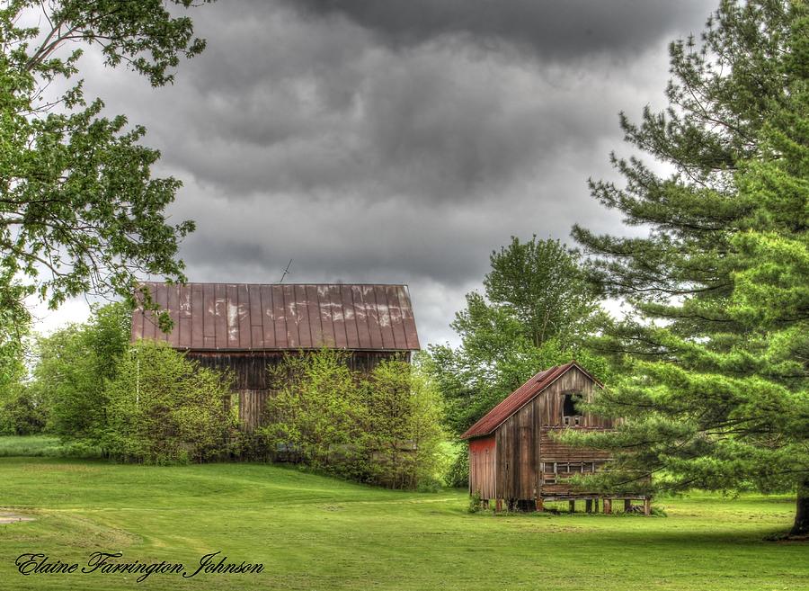 Barns and Storm Clouds by Elaine Farrington Johnson Barns and Storm Clouds by Elaine Farrington Johnson