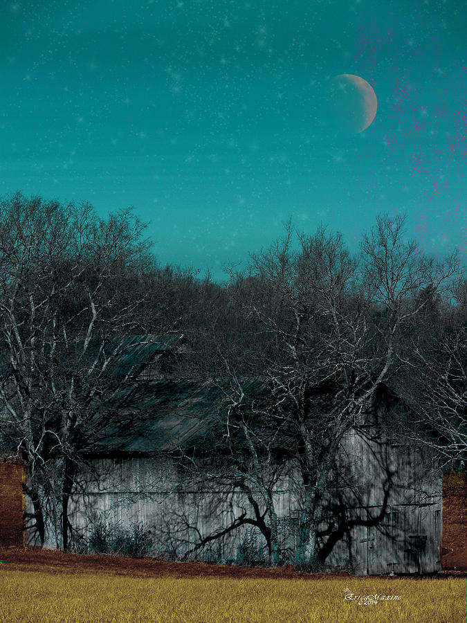 Barn Photograph - Barns-featured in Visions of the Night Group by Ericamaxine Price