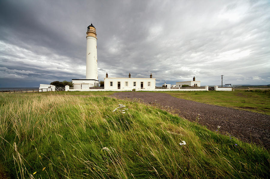 Landscape Photograph - Barns Ness Lighthouse  Lothian, Scotland by John Short