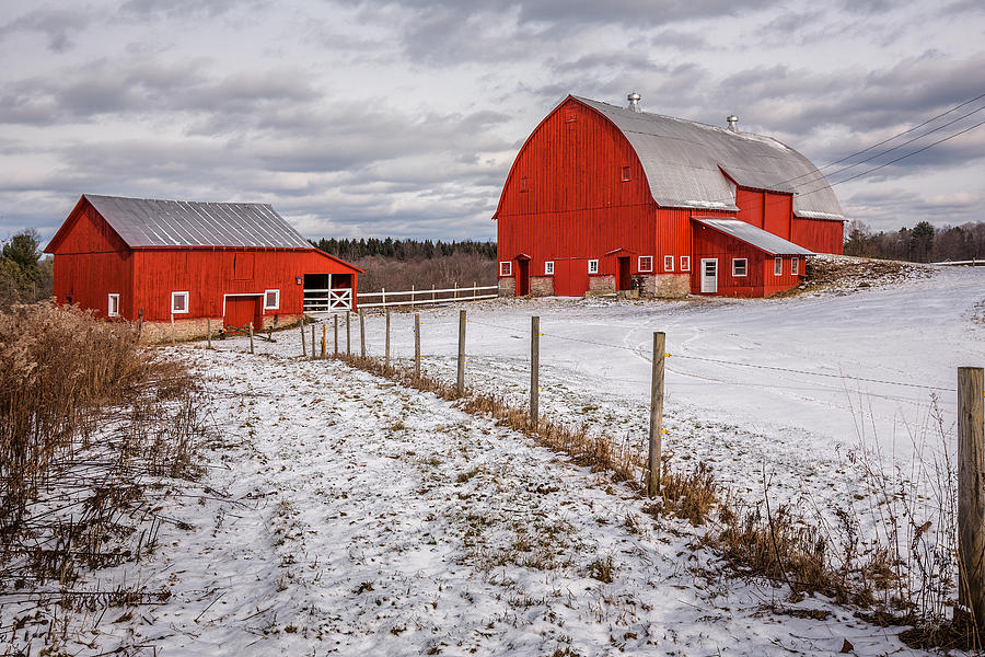Barns of New York Photograph by Everet Regal
