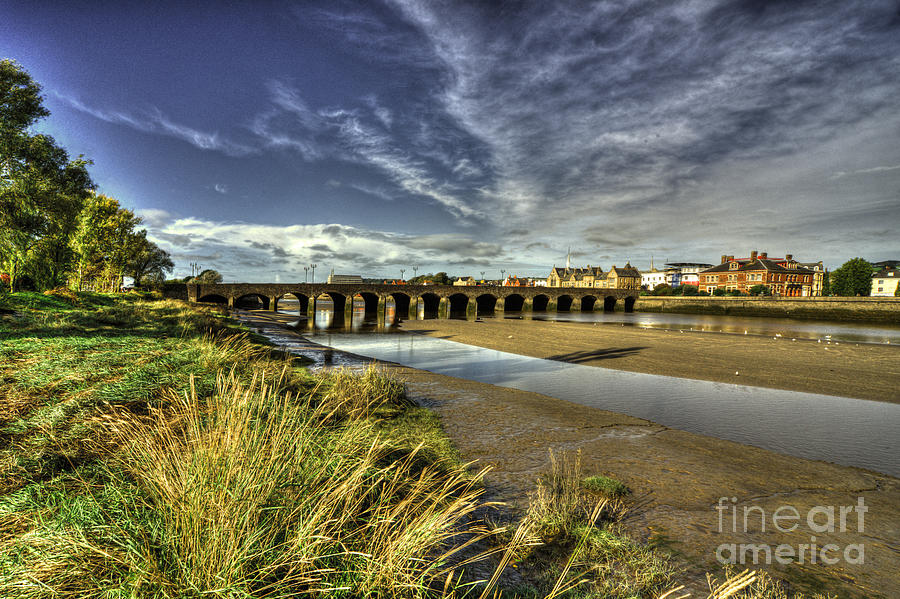 Barnstaple Bridge Photograph by Rob Hawkins - Fine Art America