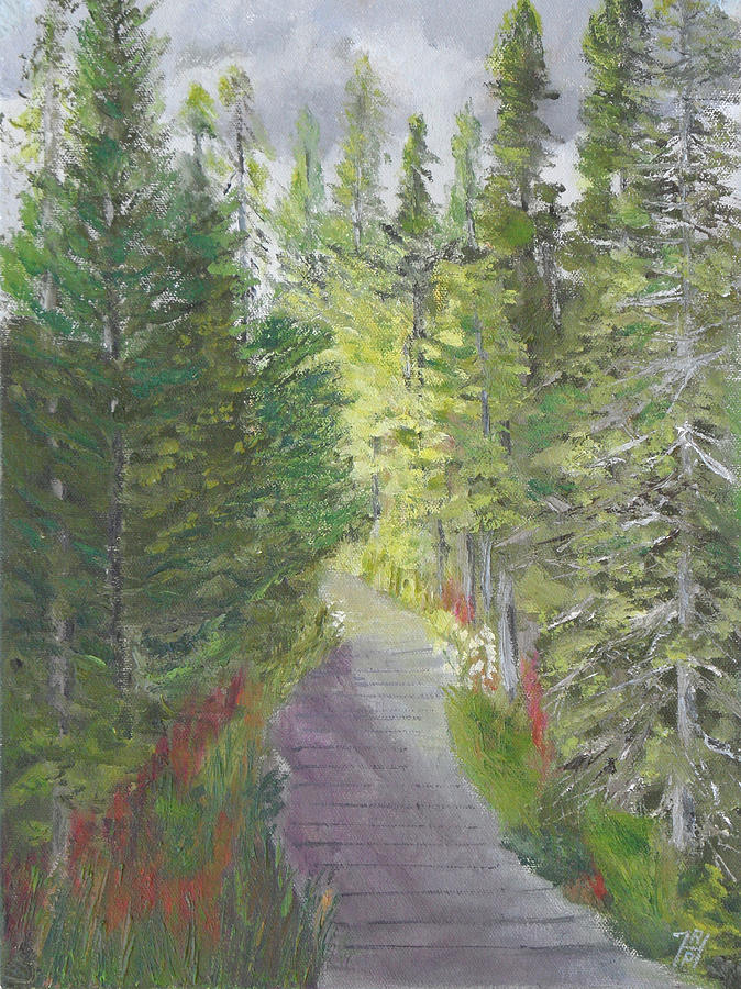 Barnum Brook Boreal Life Trail Painting by Robert P Hedden