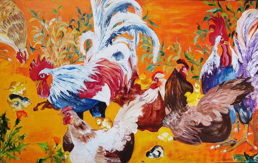 Barnyard Scene Painting by Suzanne Willis - Fine Art America