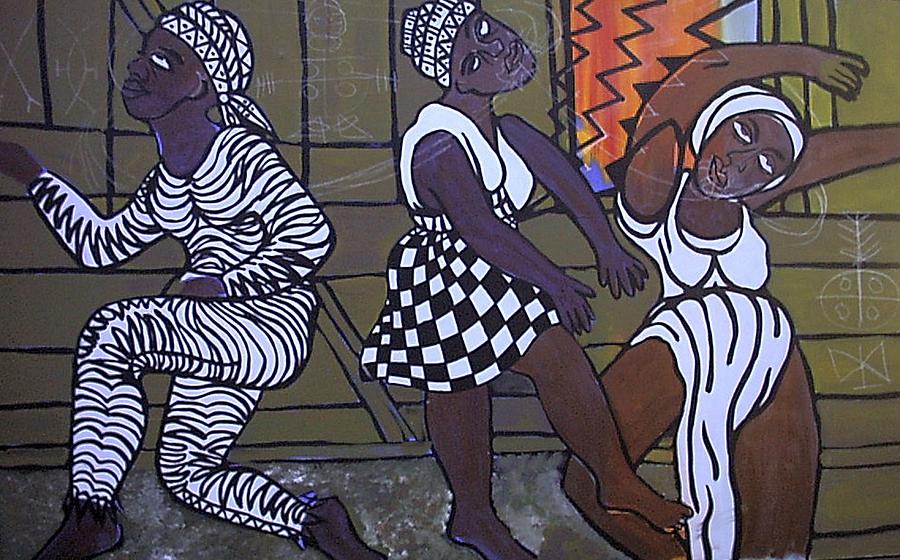 Barnyard Trance Dancers Painting by Kalikata MBula - Fine Art America