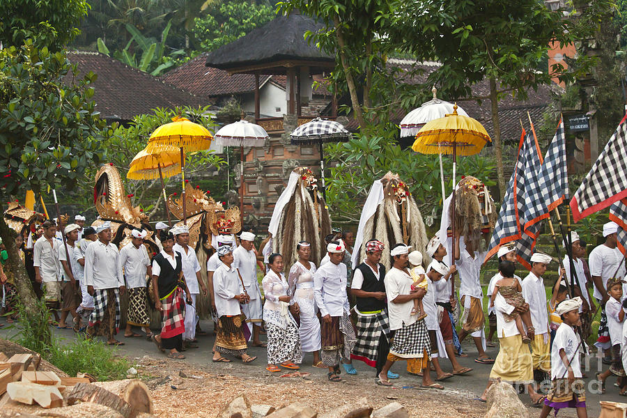 Barong Procession In Ubud Photograph by Craig Lovell