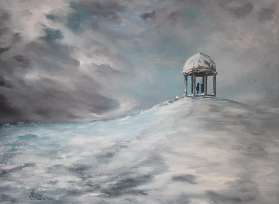 Barr Beacon in the Snow Painting by Jean Walker