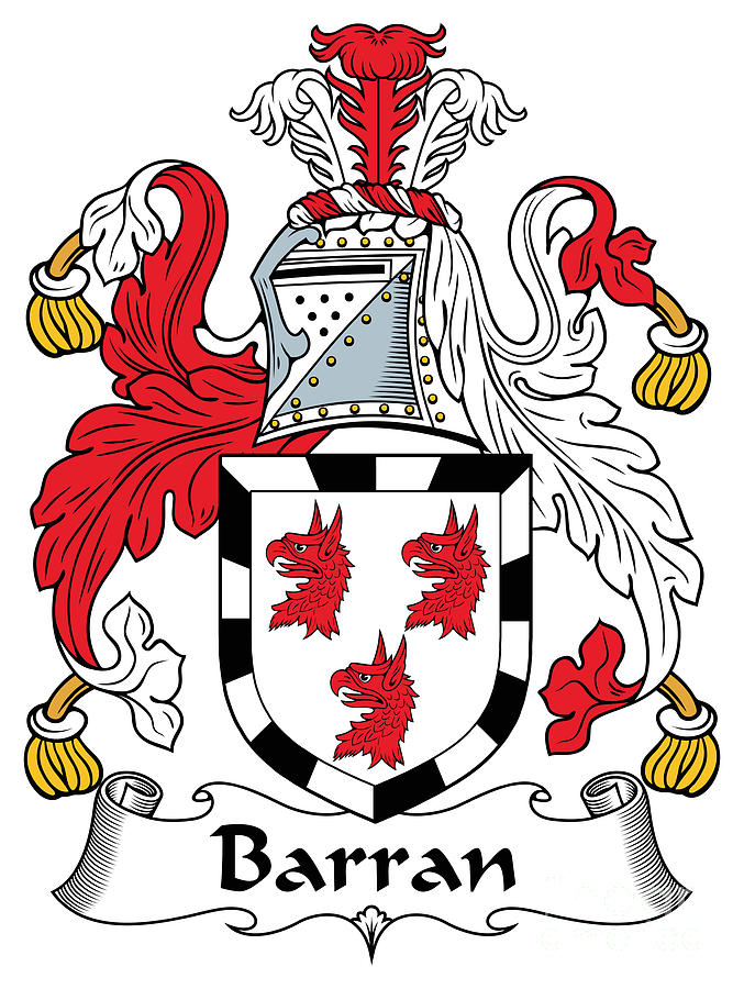 Barran Coat of Arms Irish Digital Art by Heraldry | Pixels