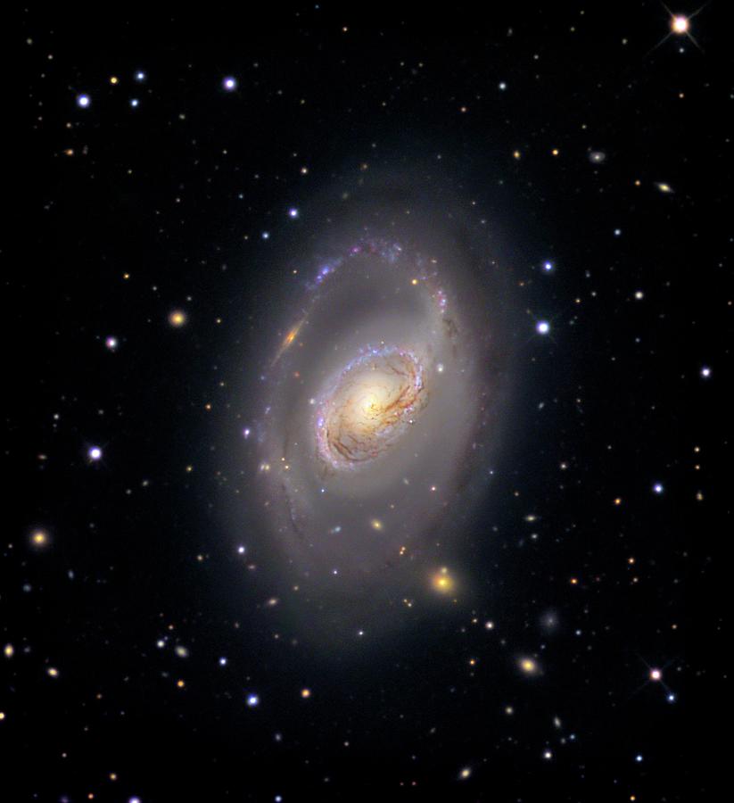 Barred Spiral Galaxy M96 Photograph by Adam Block/science Photo Library