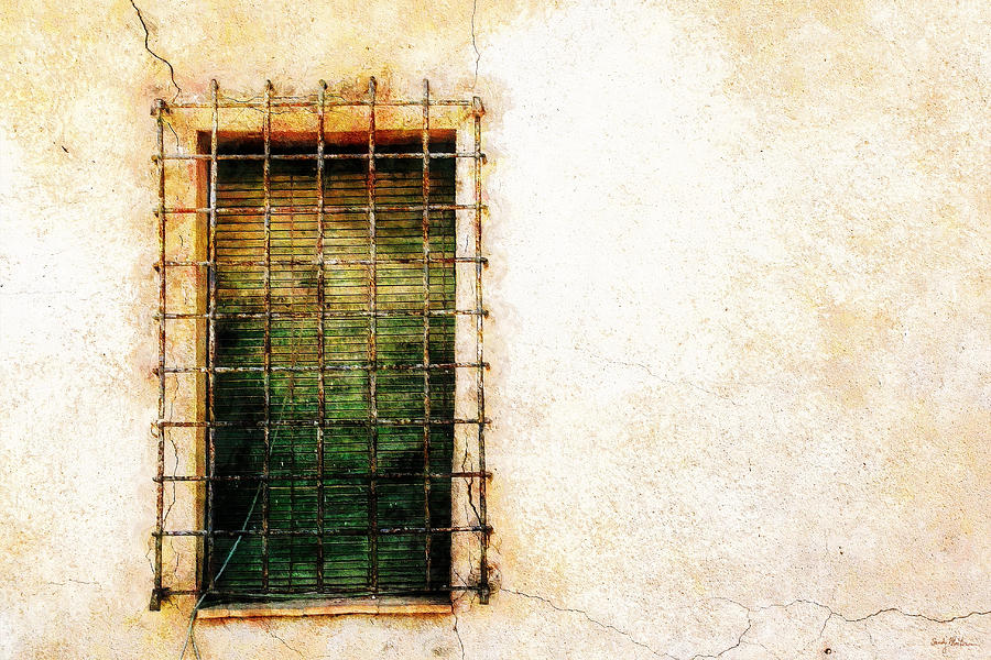 Barred Window Painting by Sandy MacGowan