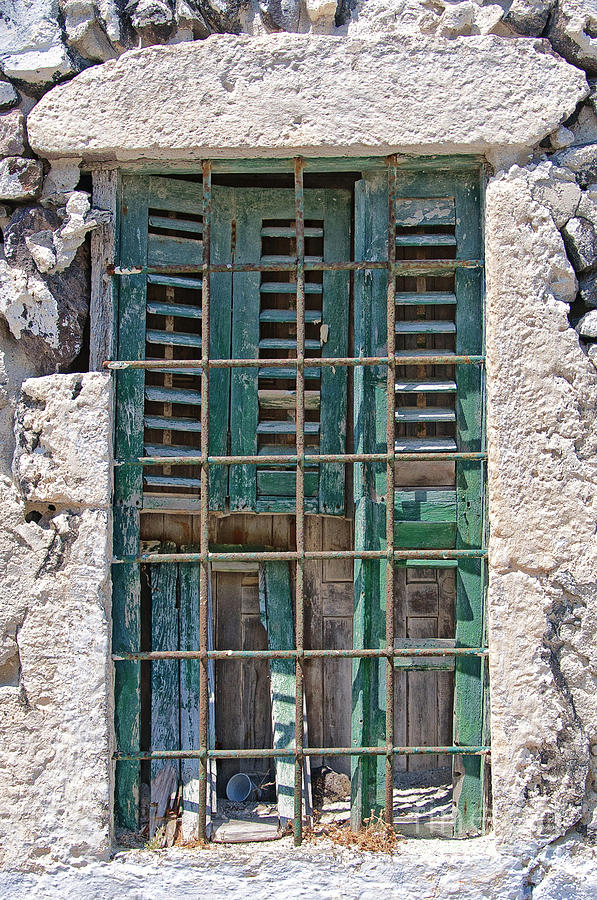 Barred Window Santorini Photograph by Antony McAulay