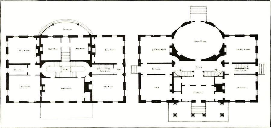 Barrel House Floor Plan In Landscape Photograph by Suzanne Powers