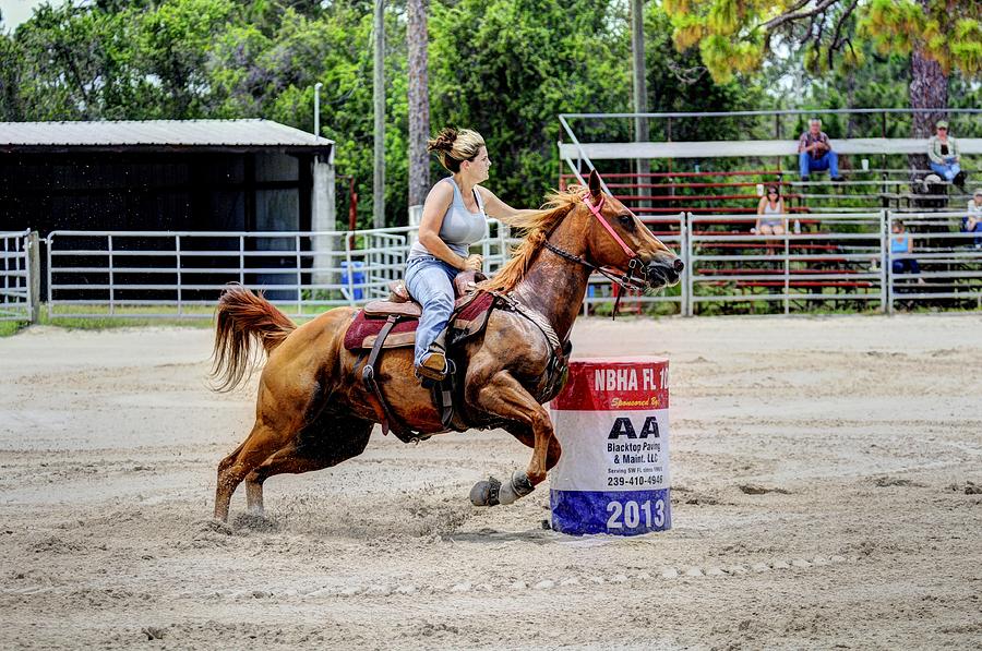 Barrel Racer Photograph by Keith Lovejoy