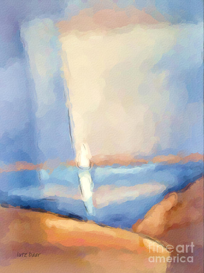 Barren Coast Painting by Lutz Baar