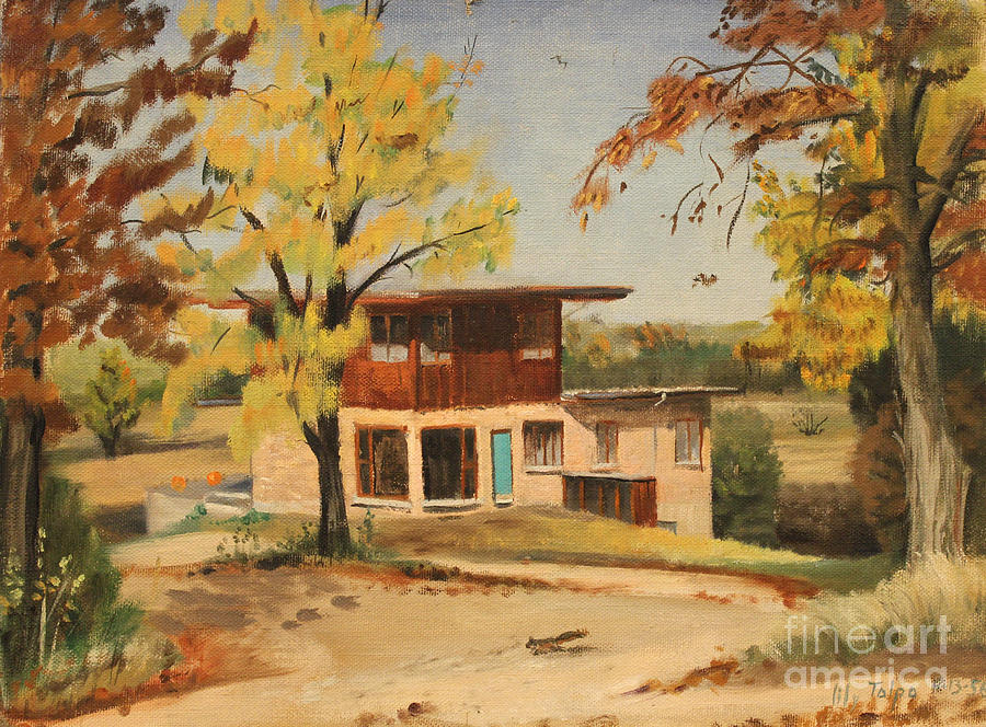 Barrington Home and Studio 1956 Painting by Art By Tolpo Collection