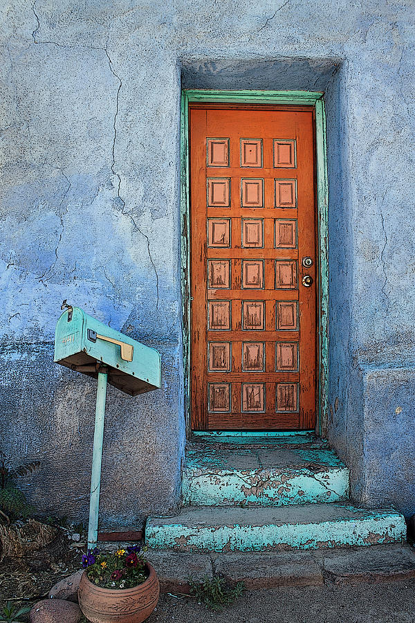 Barrio Door Photograph by James Capo
