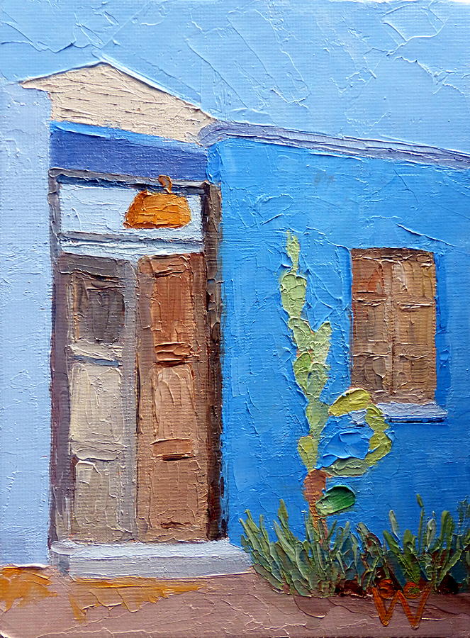 Barrio Gateway Painting by Susan Woodward