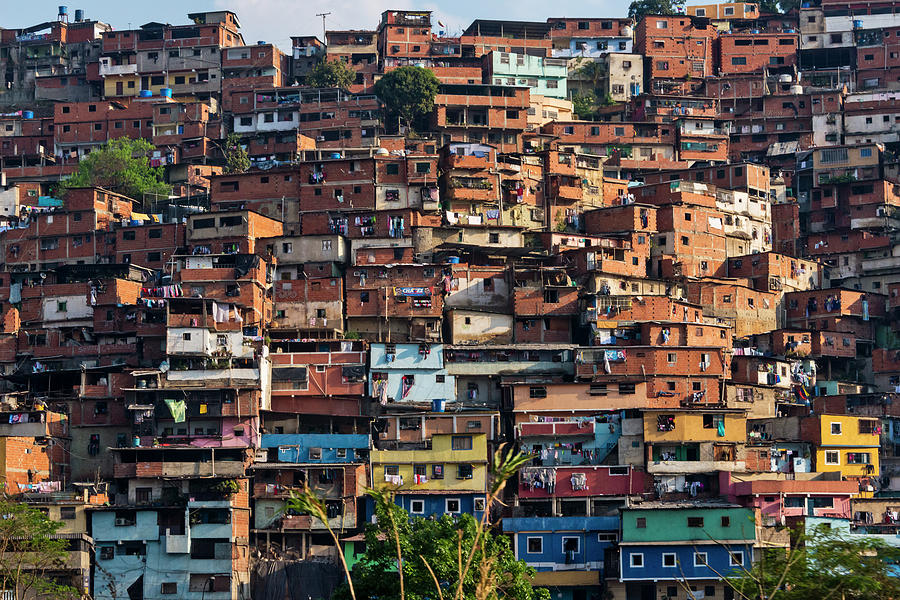 Barrios, Slums Of Caracas Photograph by Keren Su - Pixels Merch