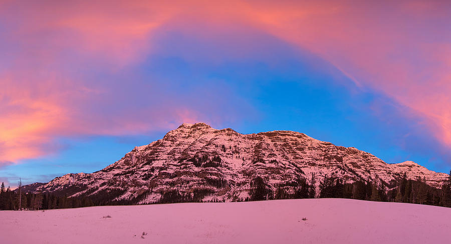 Barronette Peak Dawn Photograph by Max Waugh