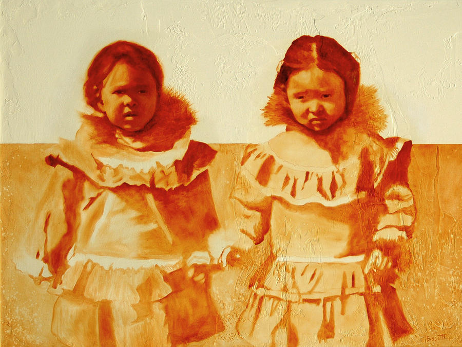Barrow Girls Painting by Robert Bissett