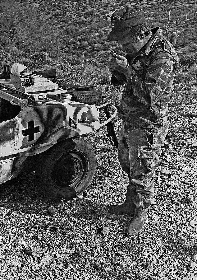 Barry Sadler Africa Corps WW2 VW amphibian Tucson Arizona 1971 Photograph by David Lee Guss