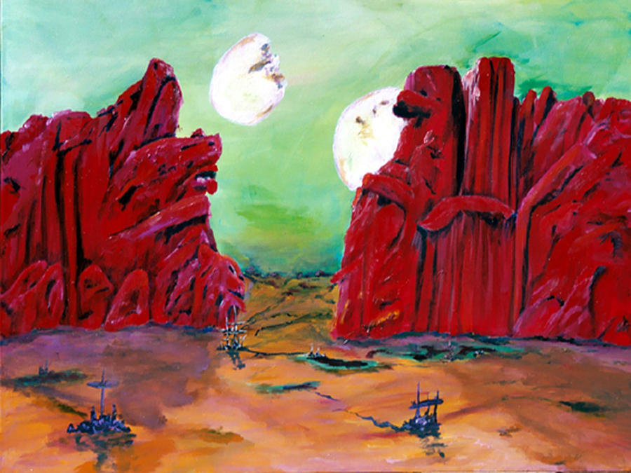 Barsoom Painting by Gail Daley