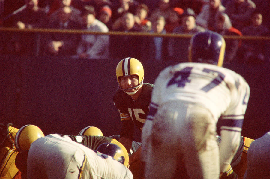 Bart Starr Photograph - Bart Starr Calls Play by Retro Images Archive