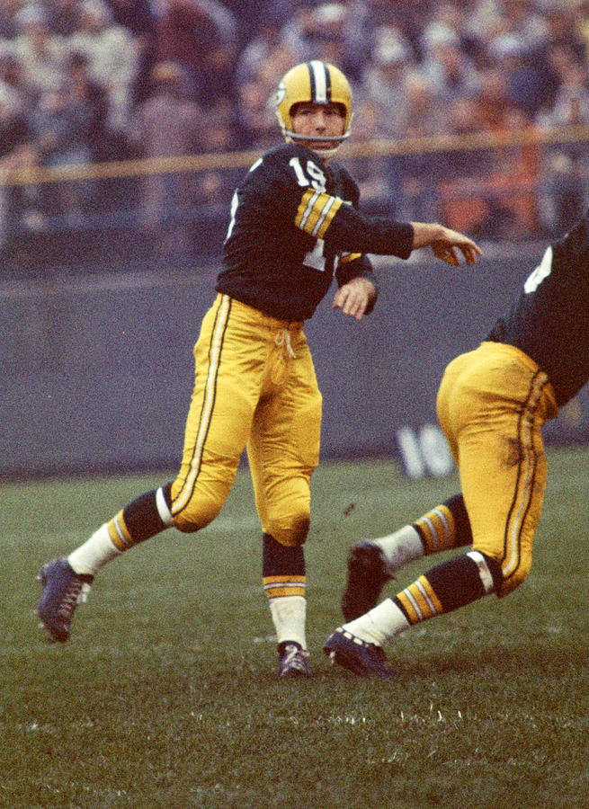 Bart Starr Photograph - Bart Starr Follows Through by Retro Images Archive