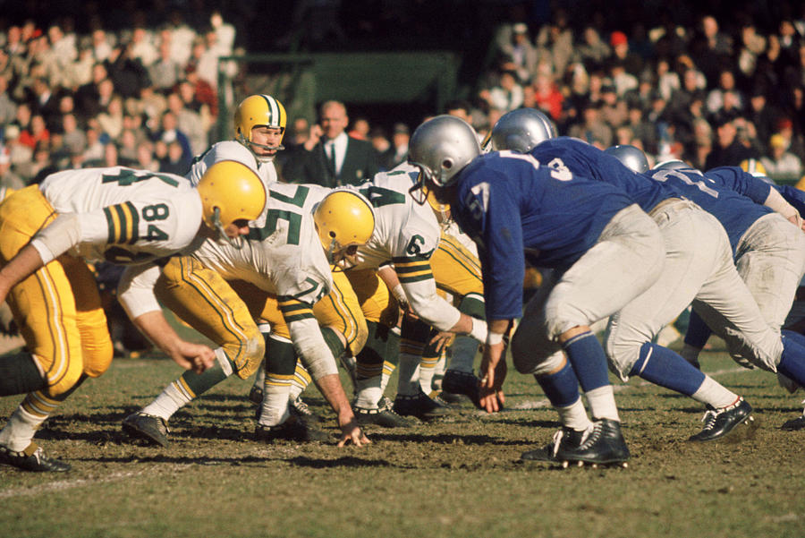 Bart Starr Photograph - Bart Starr Lines Them Up by Retro Images Archive