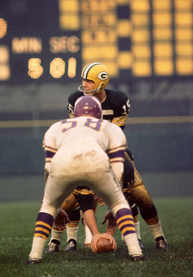 Bart Starr Photograph - Bart Starr Looks Around by Retro Images Archive