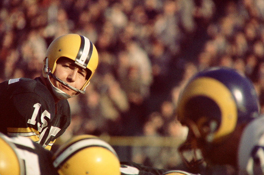 Bart Starr Photograph - Bart Starr Looks  by Retro Images Archive