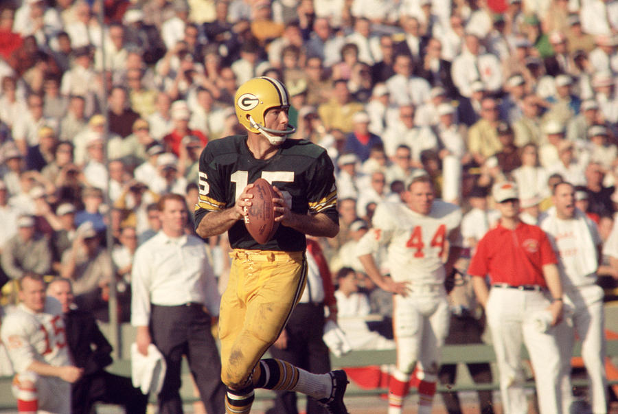 Bart Starr Photograph - Bart Starr Vs. Chiefs by Retro Images Archive