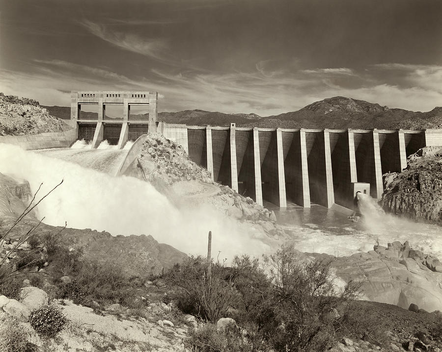 Bartlett Dam, C1938 Photograph by Granger