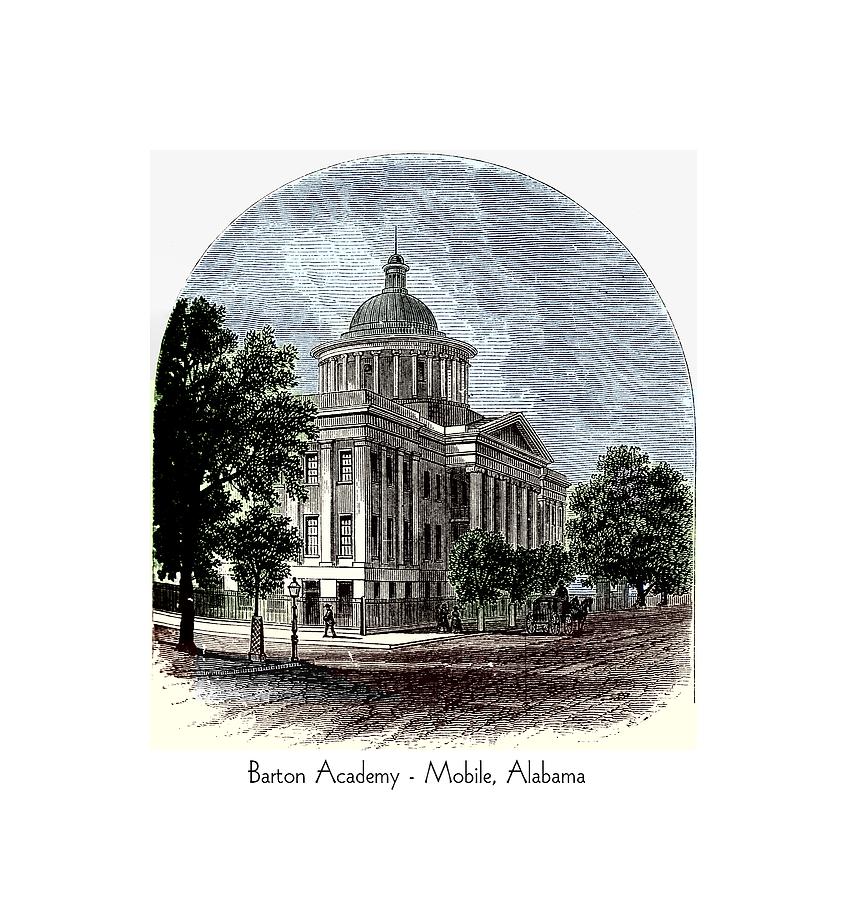 Barton Academy - Mobile Alabama Digital Art by John Madison