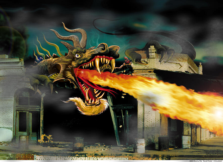 Dragon Digital Art - Barton the Mutant Salamander by Doug LaRue Dragon Digital Art - Barton the Mutant Salamander by Doug LaRue