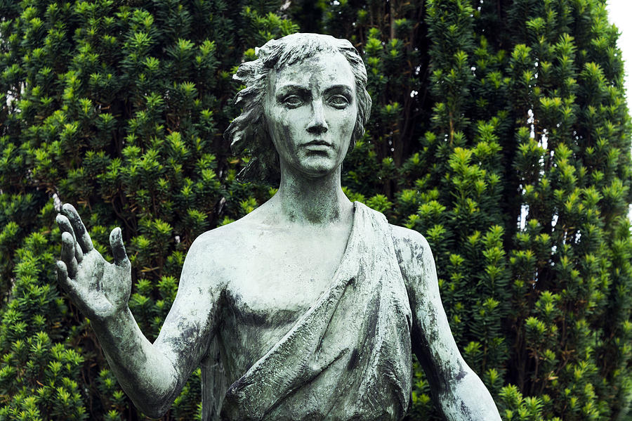 Barzaghi Memorial Front View Detail Monumental Cemetery Milan Photograph