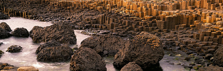 Nature Photograph - Basalt Columns Of Giants Causeway by Panoramic Images