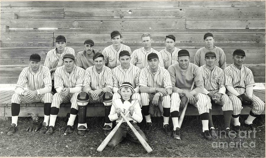 Base ball team vintage Photograph by Vintage Collectables