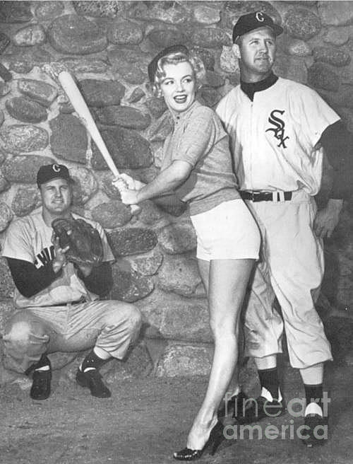 Baseball and Marilyn  Photograph by Vintage Collectables